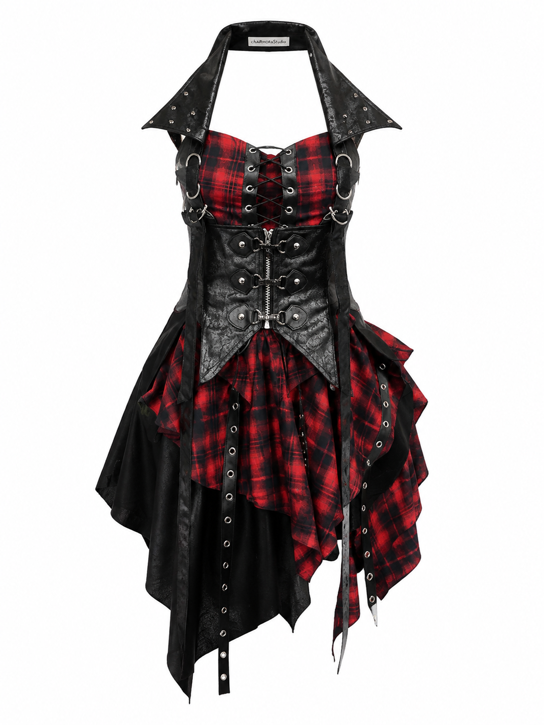 Midnight Temptress Gothic Mini Dress