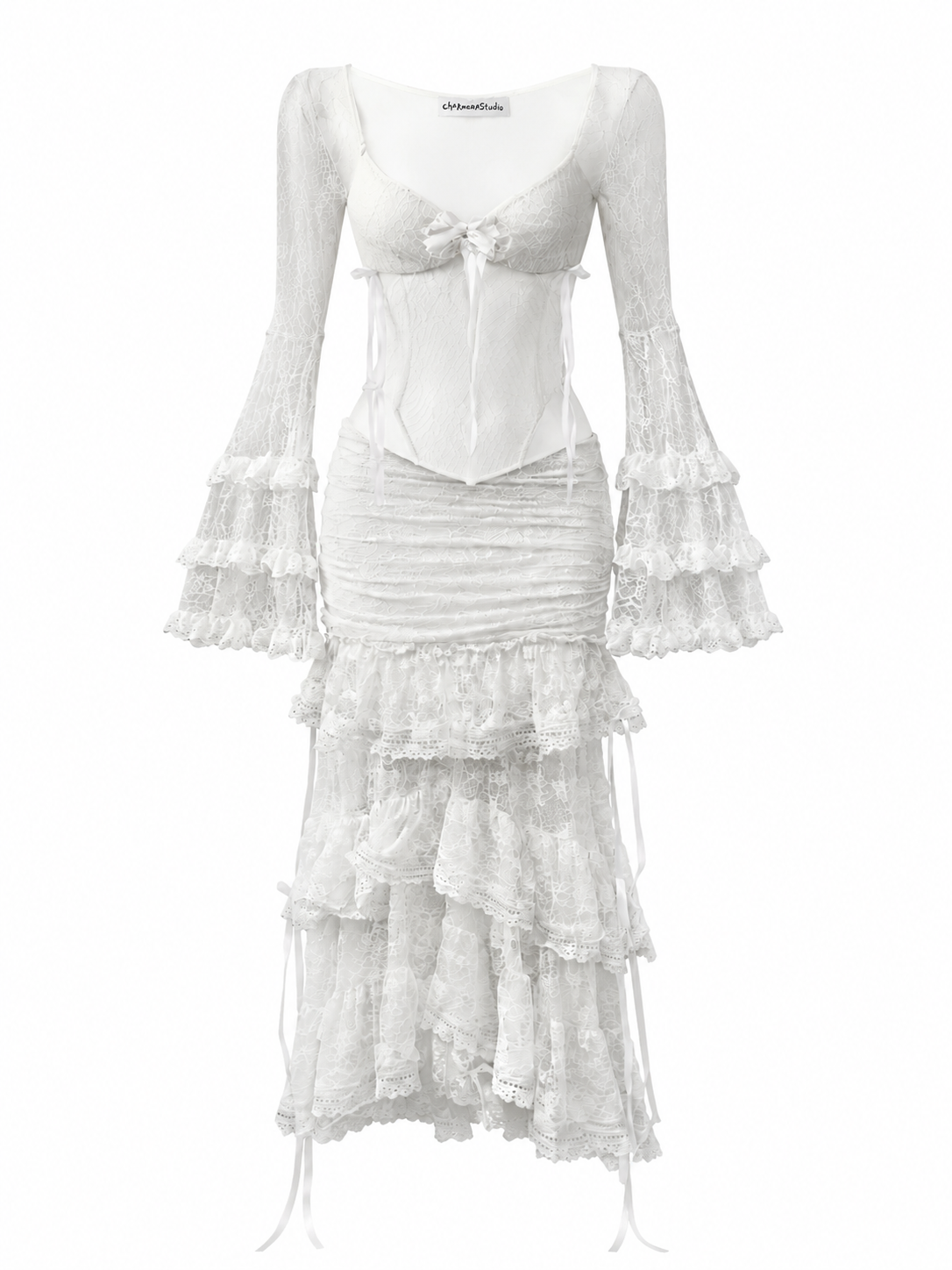 Ivory Gothic Doll Cake Skirt Set